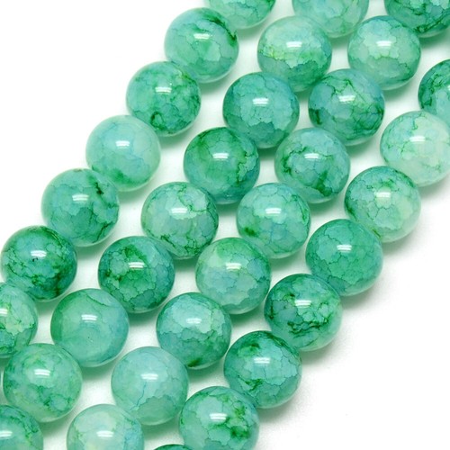 Crackle glass beads - crackle,